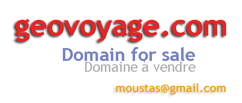 geovoyage.com Domain for sale / Domaine  vendre / Domain zu verkaufen / Dominio en venta / Dominio in vendita / Domein te koop